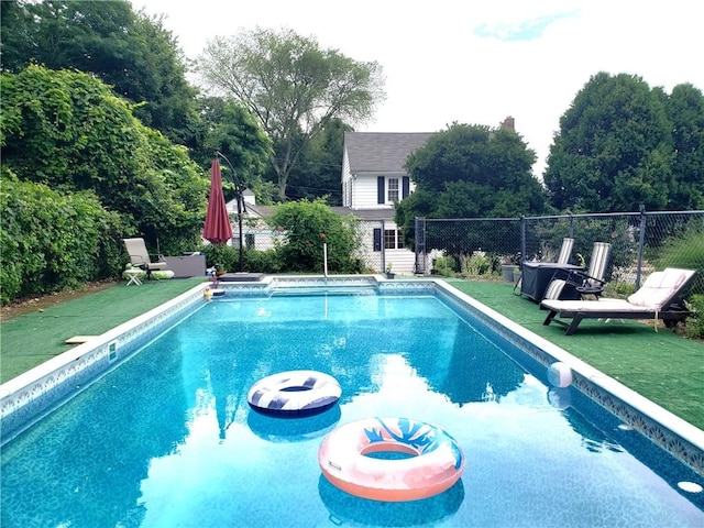 603 Wakefield St, West Warwick, RI 02893 - view of pool with an outbuilding
