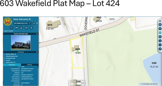 603 Wakefield St, West Warwick, RI 02893 - map / location