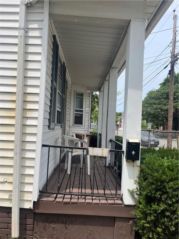 38 Moorefield St, Providence, RI 02909 - view of wooden porch