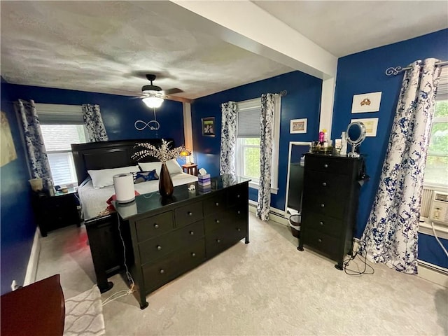 113 Alger Ave, Providence, RI 02905 - carpeted bedroom with multiple windows and a ceiling fan