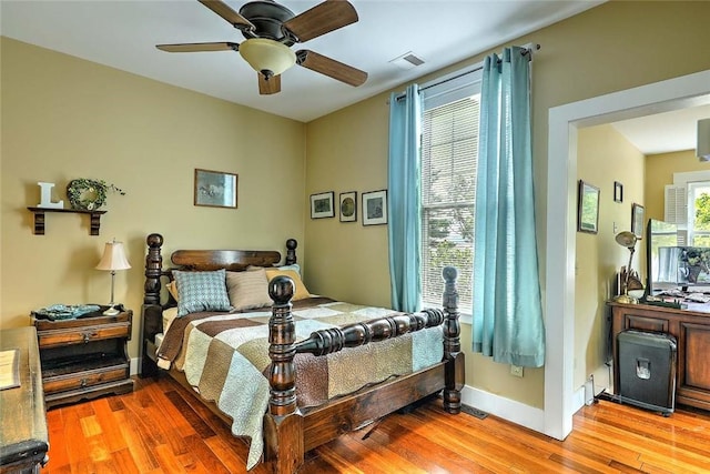 53 Avon St, Somerset, MA 02726 - bedroom featuring wood finished floors and a ceiling fan