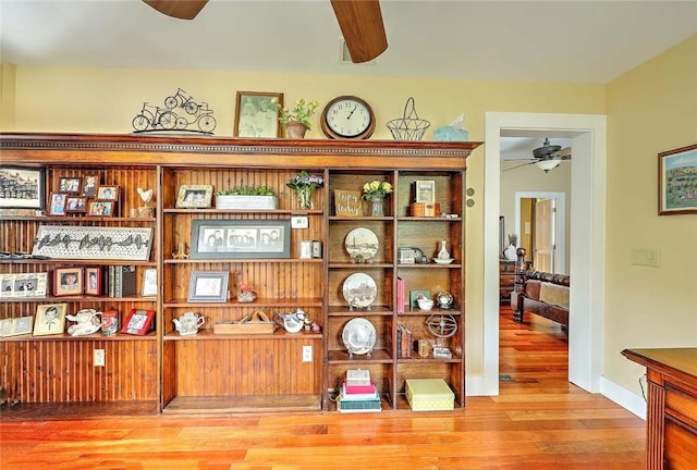 53 Avon St, Somerset, MA 02726 - detailed view of a ceiling fan and wood finished floors