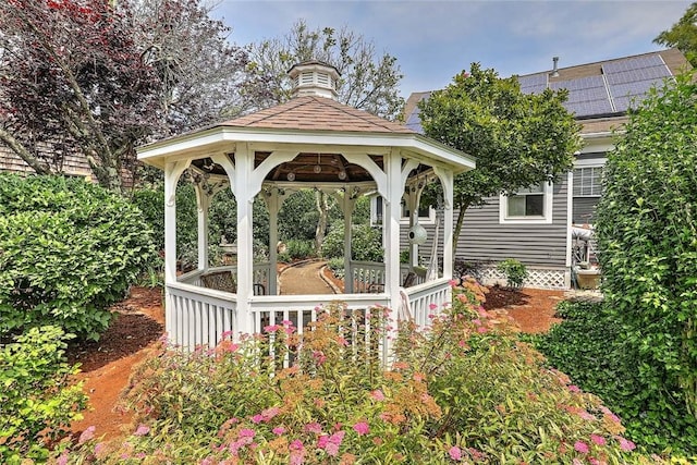 53 Avon St, Somerset, MA 02726 - view of patio / terrace with a gazebo