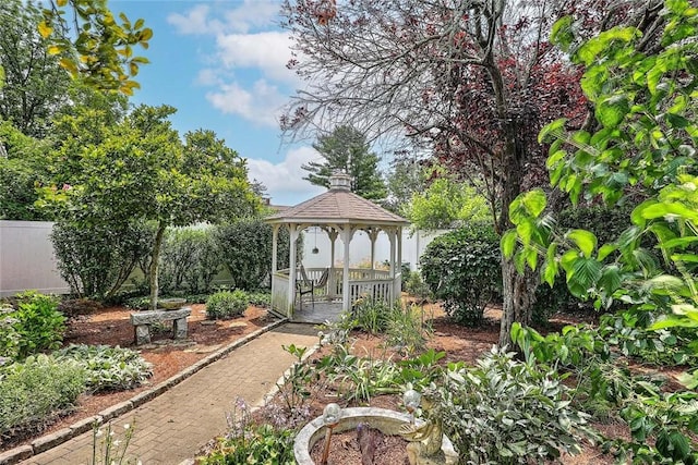 53 Avon St, Somerset, MA 02726 - view of yard featuring a gazebo