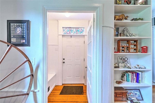 53 Avon St, Somerset, MA 02726 - entryway with wood finished floors