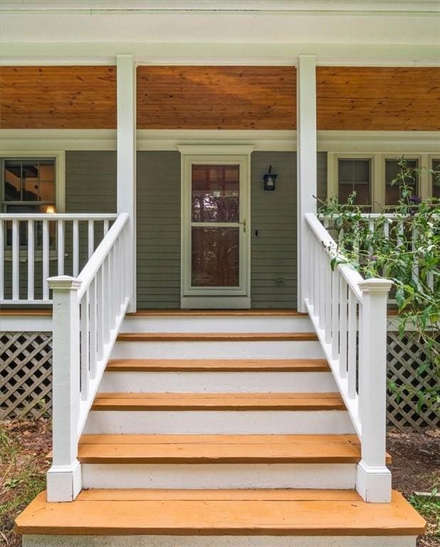 825 Matteson Rd, Coventry, RI 02816 - view of exterior entry featuring covered porch