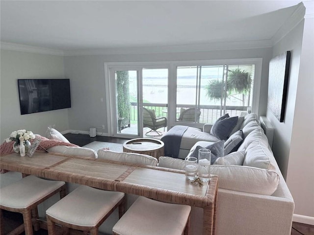 400 Narragansett Pkwy Unit Sb9, Warwick, RI 02888 - living room featuring ornamental molding