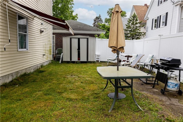 61 Cyr St, Providence, RI 02905 - view of yard featuring a storage shed