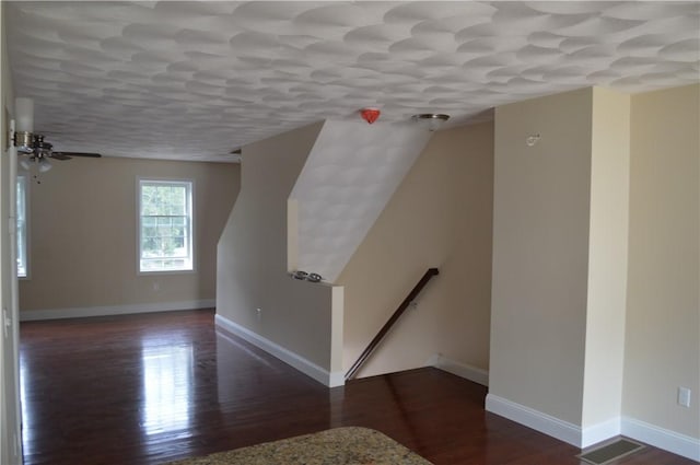 75 Esmond St Unit 5D, West Warwick, RI 02893 - stairway featuring wood finished floors and ceiling fan