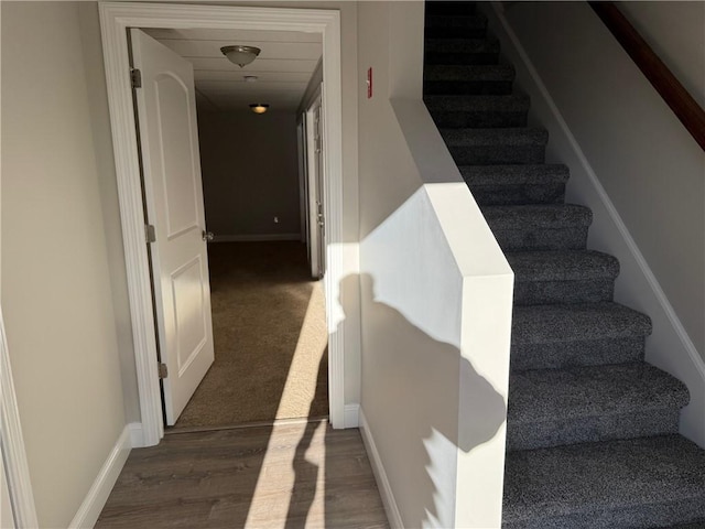 75 Esmond St Unit 5D, West Warwick, RI 02893 - stairway featuring wood finished floors and baseboards
