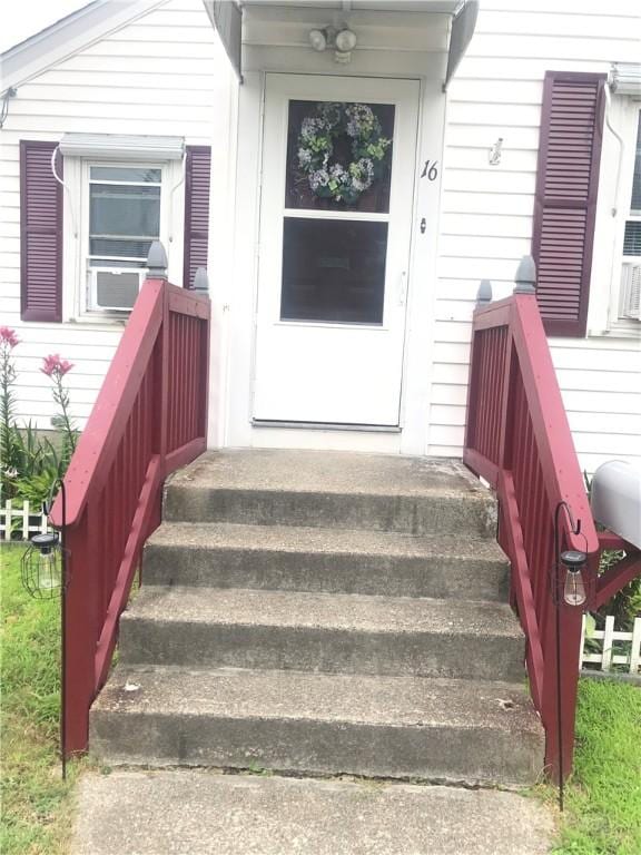 16 Edgemere Rd, Pawtucket, RI 02861 - property entrance featuring cooling unit