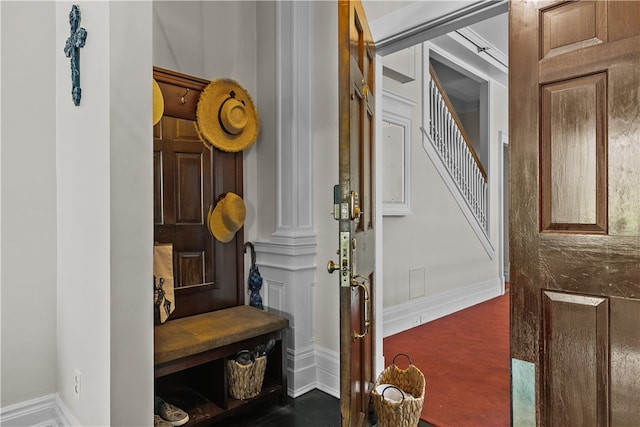 519 Bellevue Ave Unit 2N, Newport, RI 02840 - mudroom featuring baseboards