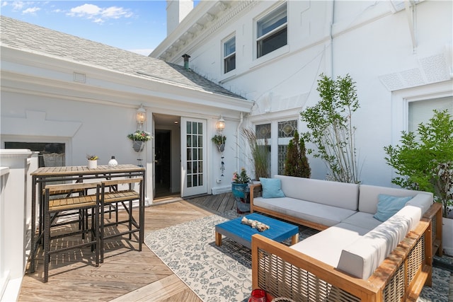 519 Bellevue Ave Unit 2N, Newport, RI 02840 - deck featuring an outdoor living space
