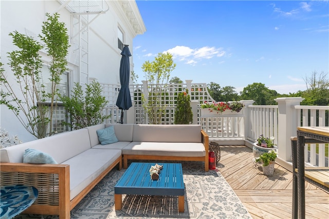 519 Bellevue Ave Unit 2N, Newport, RI 02840 - deck featuring an outdoor living space