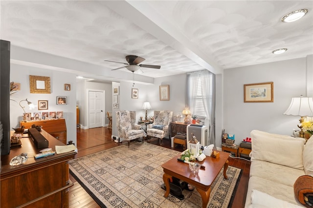 18 N Main St, Coventry, RI 02816 - living area featuring ceiling fan and wood finished floors