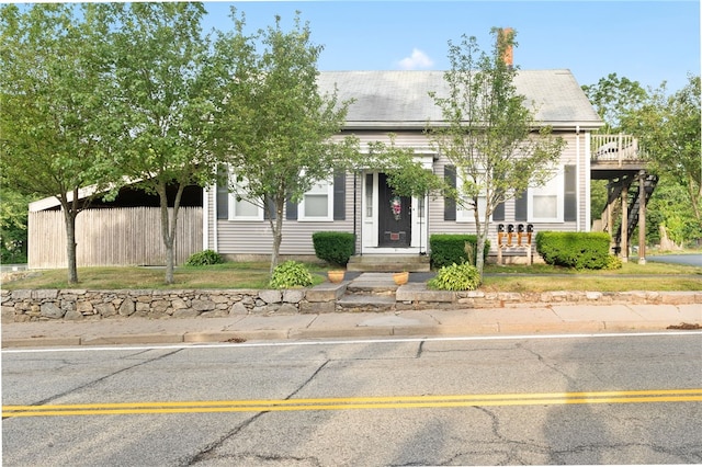 18 N Main St, Coventry, RI 02816 - view of front of home with a wooden deck