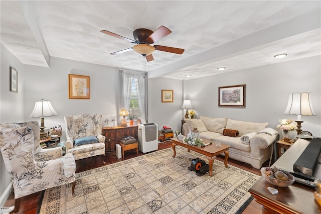 18 N Main St, Coventry, RI 02816 - living room with a ceiling fan and wood finished floors