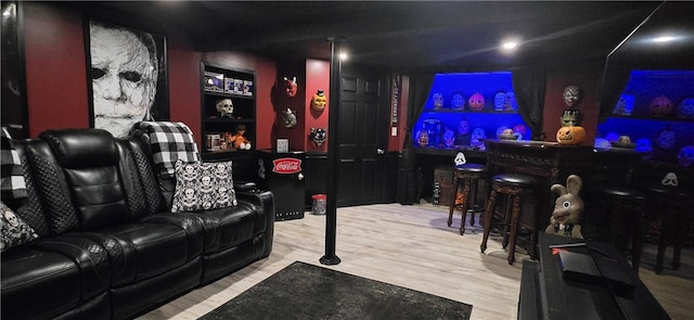 92 Silver Spring Ave, East Providence, RI 02915 - cinema with wood finished floors and a bar