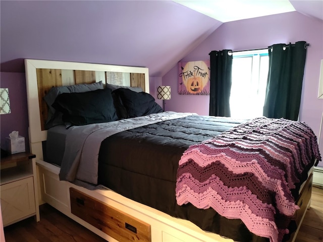92 Silver Spring Ave, East Providence, RI 02915 - bedroom with lofted ceiling and wood finished floors