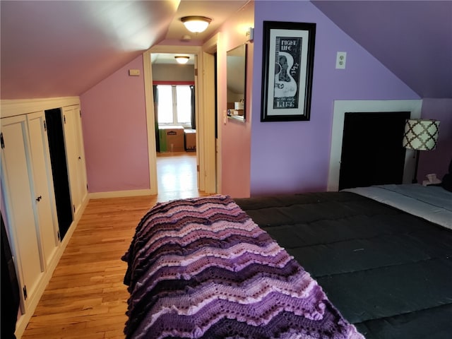 92 Silver Spring Ave, East Providence, RI 02915 - bedroom with light wood finished floors and lofted ceiling