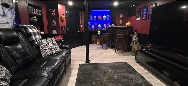 92 Silver Spring Ave, East Providence, RI 02915 - cinema featuring wood finished floors and a dry bar