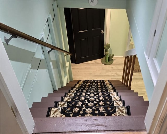 92 Silver Spring Ave, East Providence, RI 02915 - staircase with wood finished floors