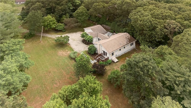 435 Allen Ave, South Kingstown, RI 02879 - aerial view of property and surrounding area featuring a forest