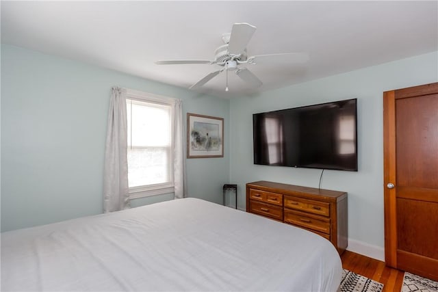 36 Walton St, Providence, RI 02908 - bedroom with wood finished floors and ceiling fan