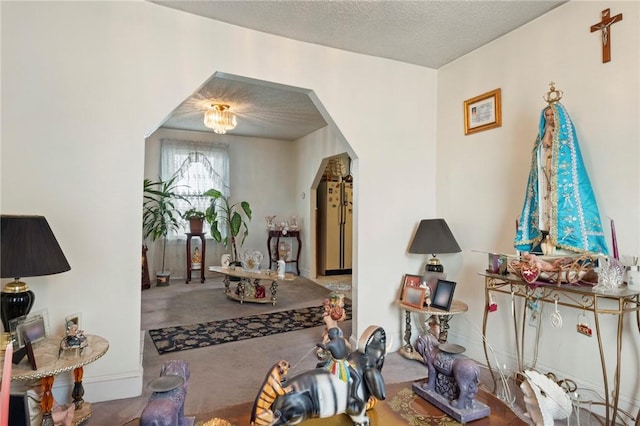 22 Parsons Ave, East Providence, RI 02914 - corridor with arched walkways and carpet