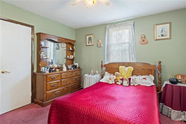 22 Parsons Ave, East Providence, RI 02914 - bedroom featuring carpet, a textured ceiling, and ceiling fan
