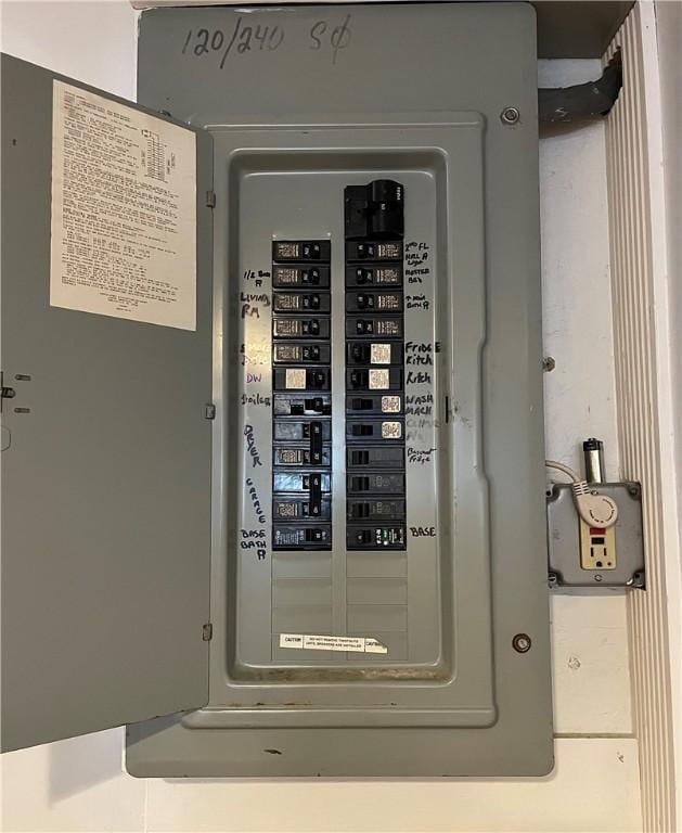 8 Orchard St, West Warwick, RI 02893 - utility room featuring electric panel