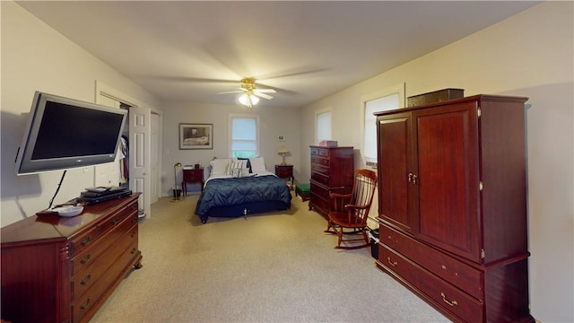 60 Tower Hill Rd, Tiverton, RI 02878 - bedroom featuring light carpet and a ceiling fan