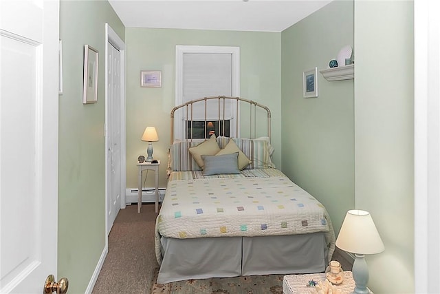 60 Tower Hill Rd, Tiverton, RI 02878 - bedroom with a baseboard heating unit and carpet flooring