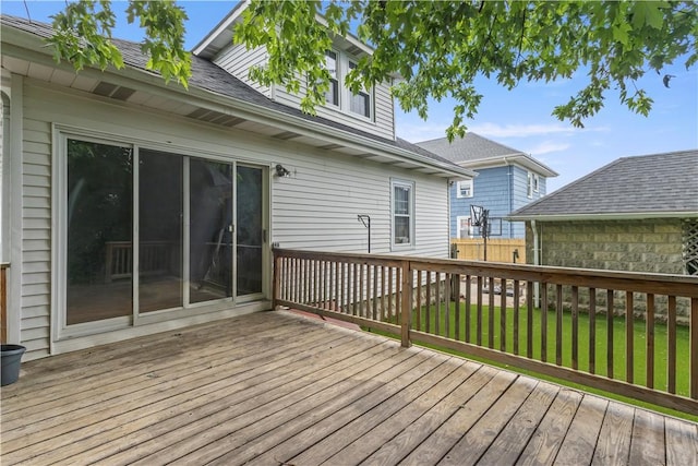 68 Friendly Rd, Cranston, RI 02910 - wooden deck with a lawn