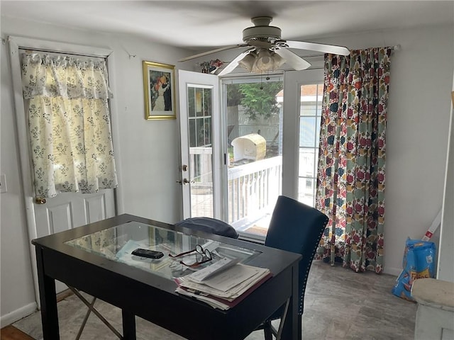 14 Jaycee Dr, West Warwick, RI 02893 - dining space with ceiling fan