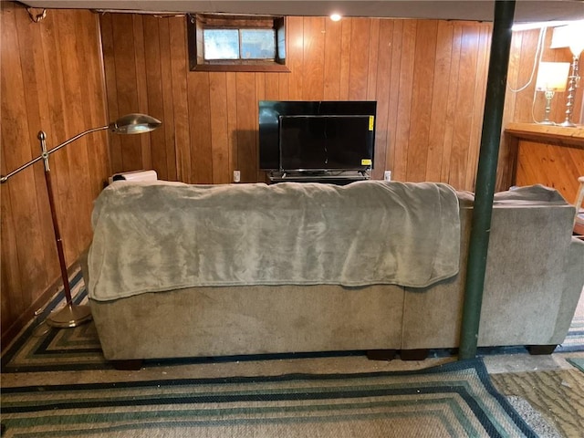 14 Jaycee Dr, West Warwick, RI 02893 - living room with wood walls