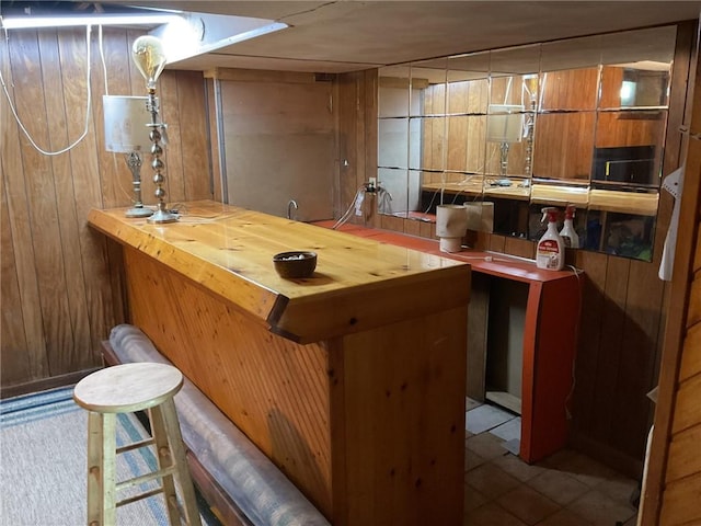 14 Jaycee Dr, West Warwick, RI 02893 - indoor bar featuring wood walls and tile patterned floors