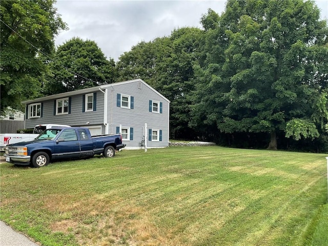 14 Jaycee Dr, West Warwick, RI 02893 - view of front of home with a front lawn