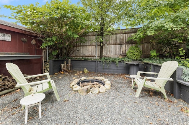 27 Nixon St, Cumberland, RI 02864 - view of patio / terrace with an outdoor fire pit