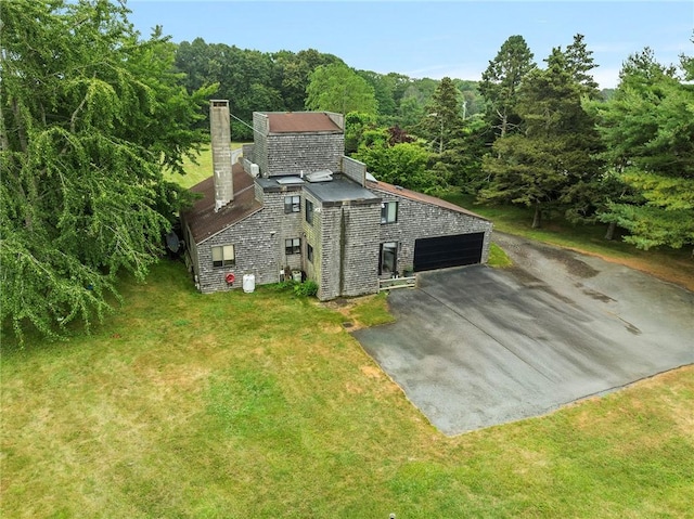 668 Indian Ave, Middletown, RI 02842 - aerial view of property and surrounding area featuring a heavily wooded area