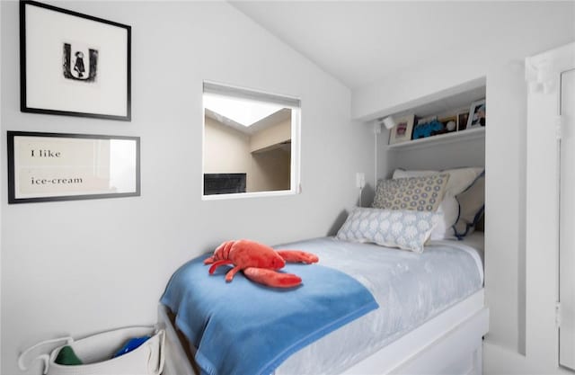 668 Indian Ave, Middletown, RI 02842 - bedroom featuring lofted ceiling