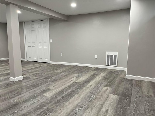 74 Leslie St, Cranston, RI 02910 - finished basement featuring wood finished floors and recessed lighting