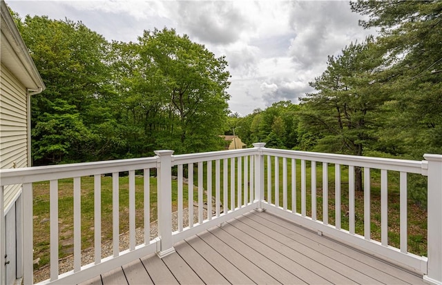 1846 E Wallum Lake Rd, Burrillville, RI 02859 - wooden deck with a yard