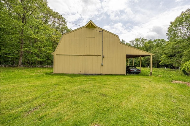 1846 E Wallum Lake Rd, Burrillville, RI 02859 - view of barn with a lawn