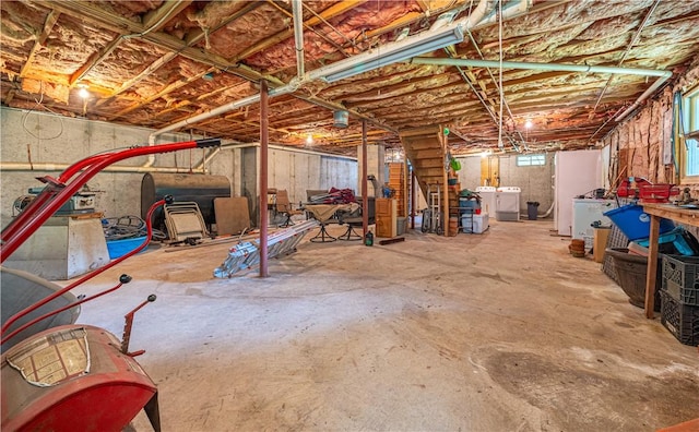 1846 E Wallum Lake Rd, Burrillville, RI 02859 - below grade area with washer / dryer