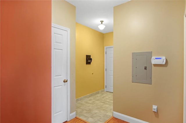 120 Mill St Unit 103, Woonsocket, RI 02895 - corridor with electric panel and baseboards