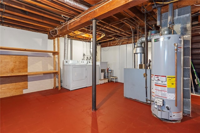 112 Edgewood Blvd, Providence, RI 02905 - unfinished below grade area featuring washing machine and clothes dryer and water heater