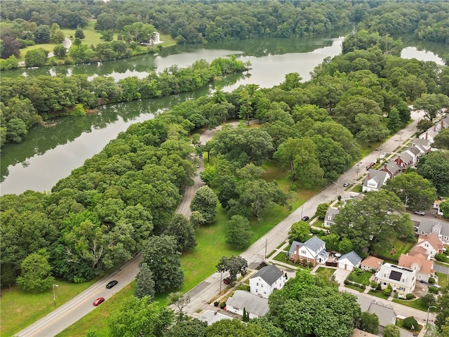112 Edgewood Blvd, Providence, RI 02905 - aerial perspective of suburban area featuring a large body of water