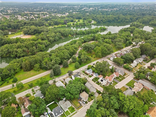 112 Edgewood Blvd, Providence, RI 02905 - aerial perspective of suburban area with a nearby body of water