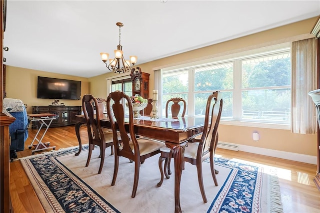 240 Smith St, Attleboro, MA 02703 - dining room featuring a chandelier and light wood-type flooring